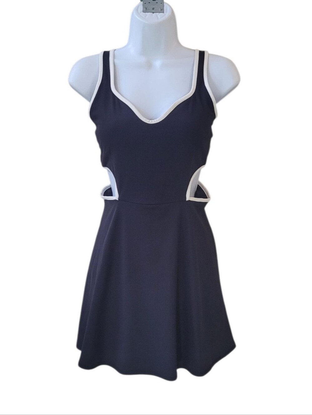 OLD NAVY Active Blackjack Powersoft Go Dry Cut Out Tennis Dress Size S